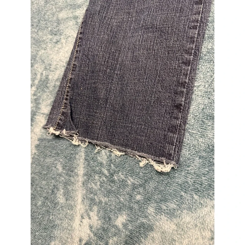 Diesel Jeans 34 Men Dark Blue Wash Regular Straight Raw Hem Italy